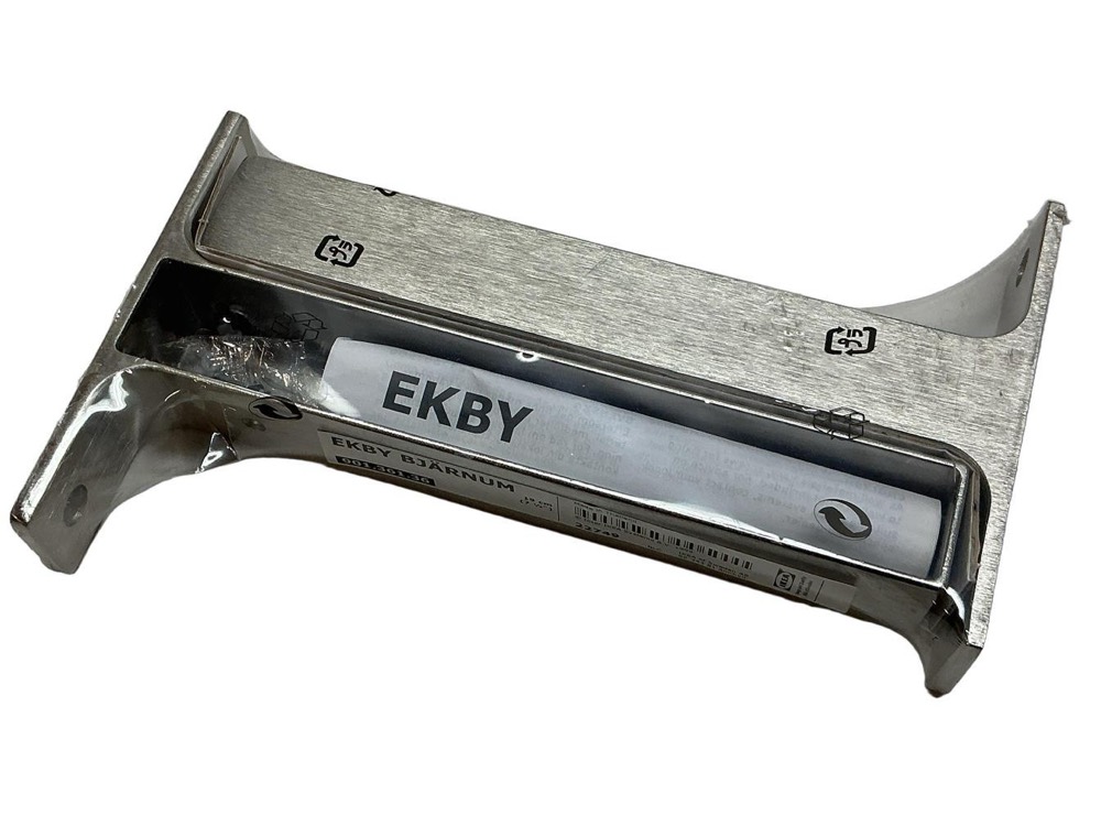 Шасси 901.361.36 IKEA Ekby Bjarnum 7.5" Shelf Bracket 2-Pack Aluminum LOT OF 2 New — фото 1