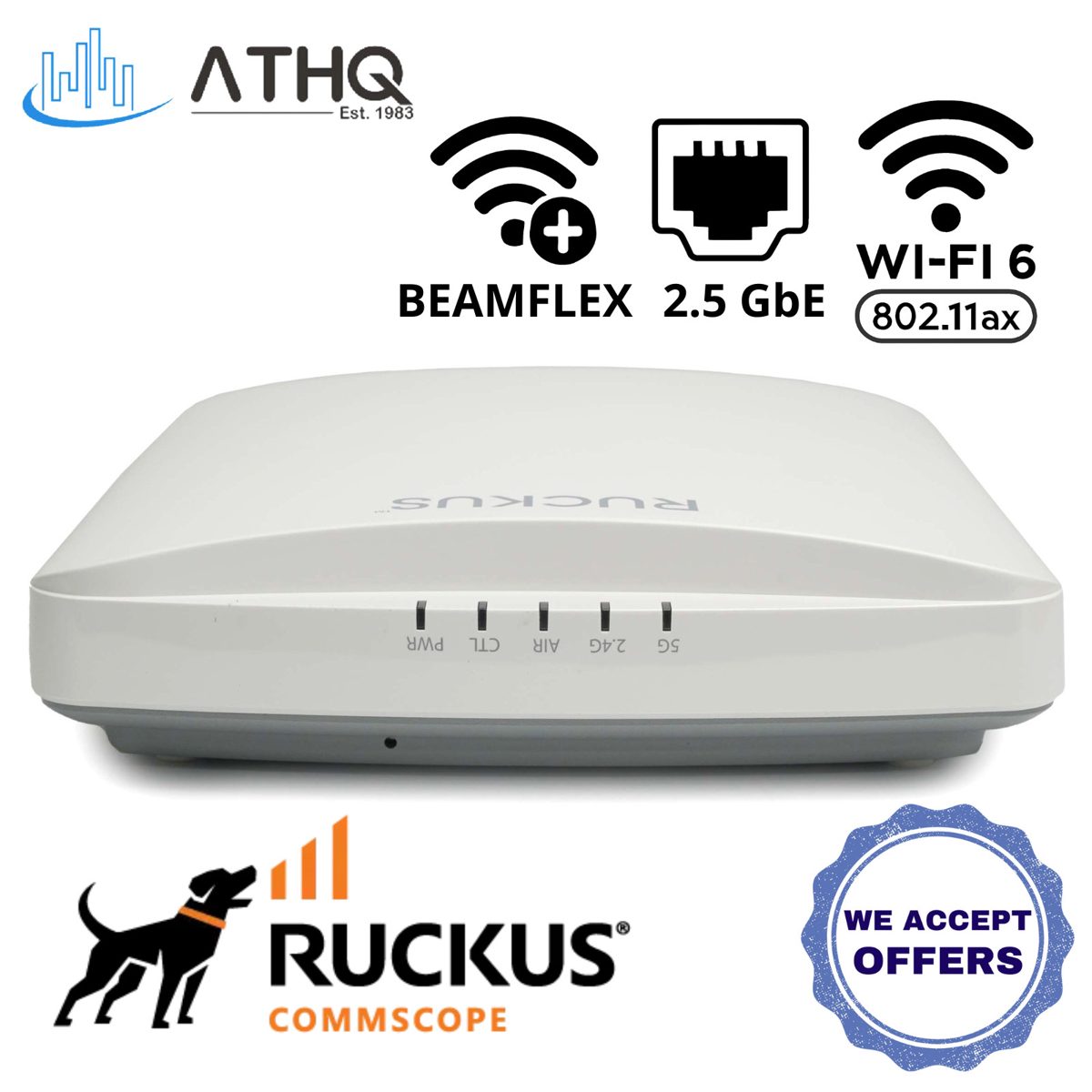 Точка доступа Wi-Fi Ruckus R650 (901-R650-WW00) — фото 1