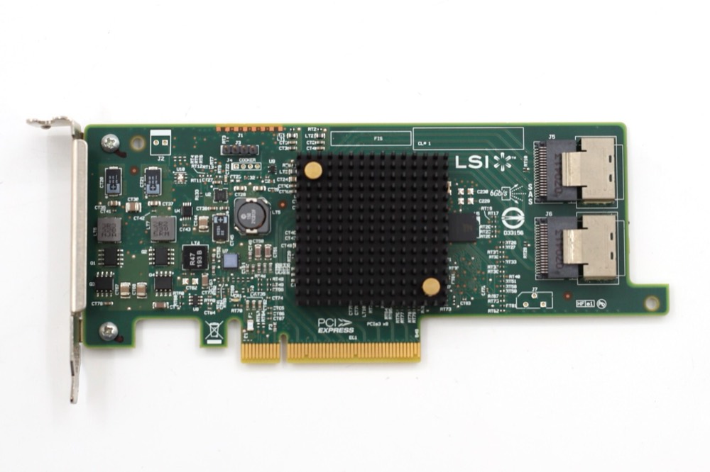 Адаптер LSI 9207-8i 6Gb/s 8-Ports PCIe x8 SAS Host Bus Adapter P/N: H3-25412-00G Tested — фото 2