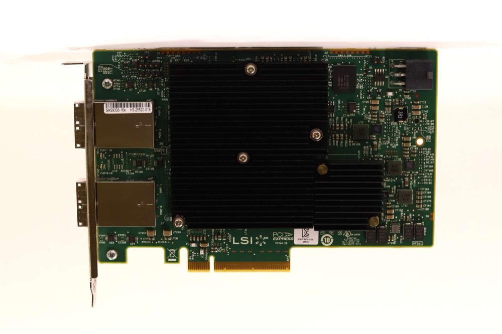 Контроллер HBA-адаптер LSI 9300-16e SAS 12 Гбит/с PCIe x8 16 внешних портов (H3-25520-01E) — фото 3