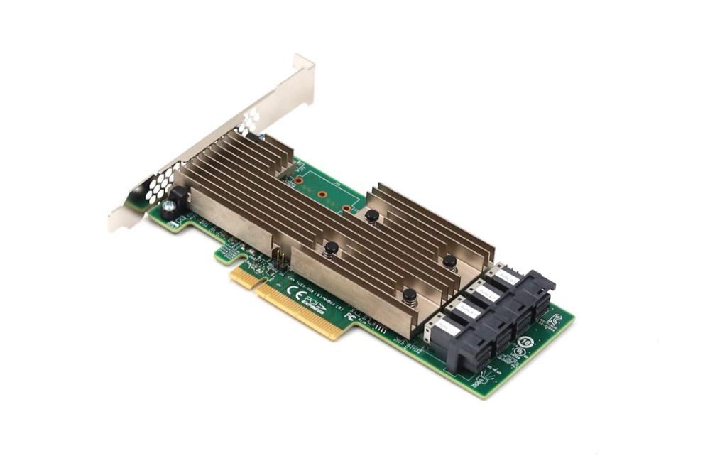 Адаптер LSI 9305-16i 12Gb/s 16-Port PCIe 3.0 SAS Host Bus Adapter P/N: 03-25703-02003 — фото 1