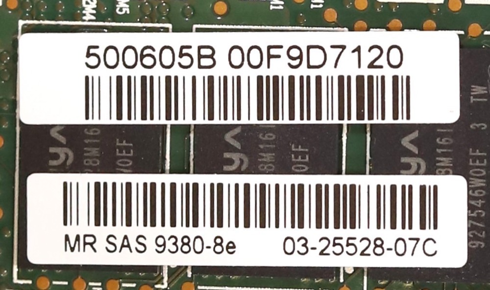 RAID/HBA-контроллер LSI MegaRAID 9380-8e 12Gb/s PCIe x8 SAS RAID Controller Card P/N: 03-25528-07C — фото 3
