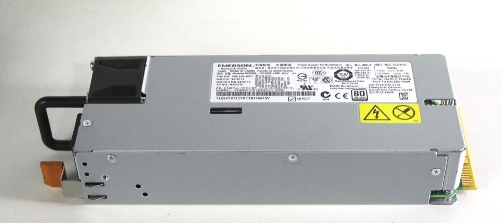 Блок питания 94Y8114 94Y8113, 750W FlashSystem V840 AC1/SAN 80+ Platinum PSU — фото 1
