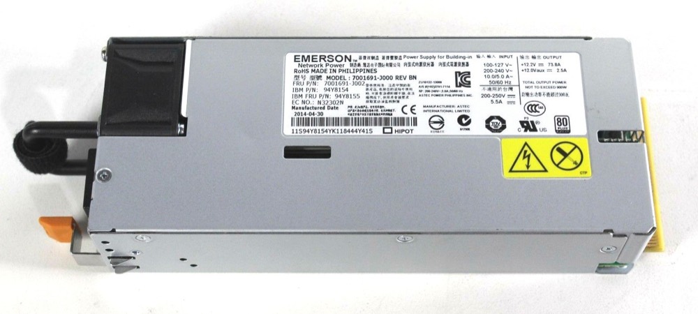 Блок питания GENUNIE IBM 94Y8155, 94Y8154 9900W IBM V840 9843-AE1 (#AF1M) 80+ Platinum PSU — фото 1