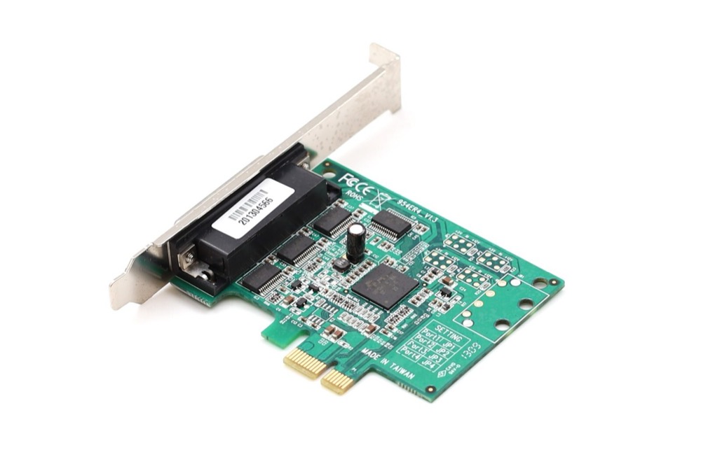 Адаптер EMT 954ER4 Series RS232 PCI Express Serial Adapter Card Tested Working — фото 1