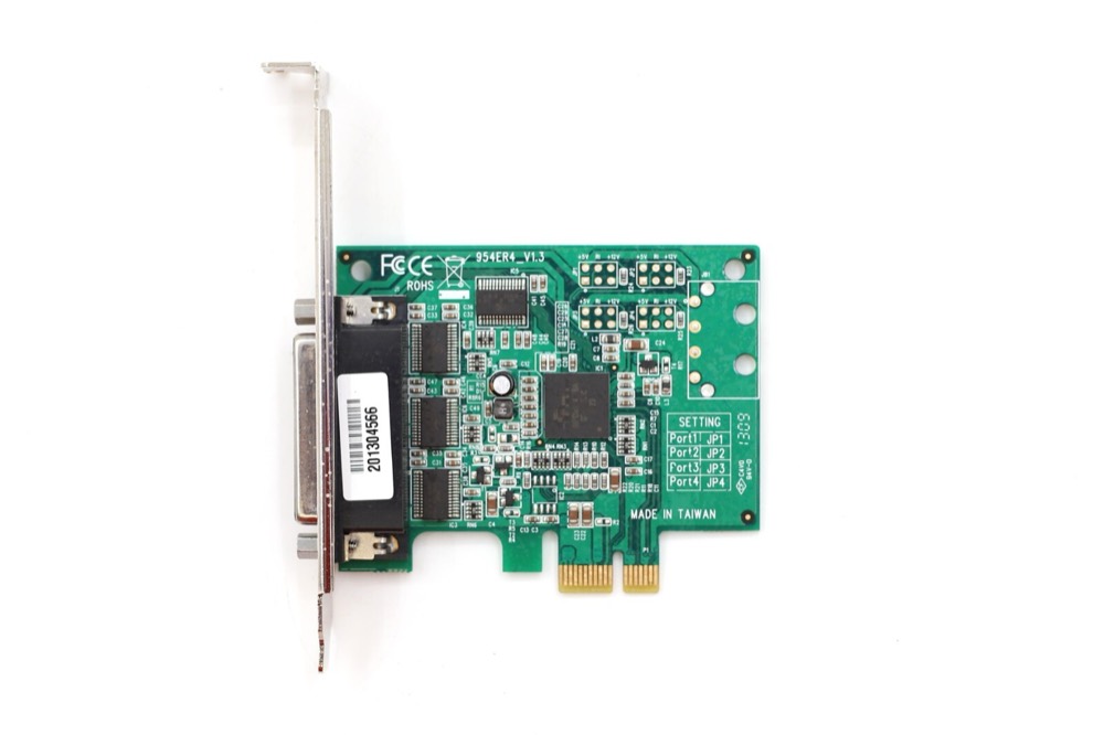 Адаптер EMT 954ER4 Series RS232 PCI Express Serial Adapter Card Tested Working — фото 2