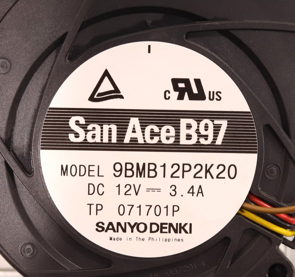 Вентилятор San Ace 9BMB12P2K20 12V 3.4A Blower Fan P/N: 9BMB12P2K20 Tested Working — фото 3