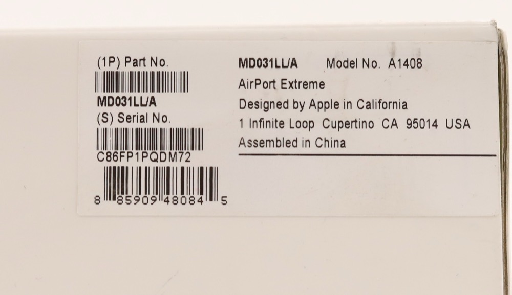 Маршрутизатор Apple AirPort Extreme A1408 802.11n Wireless N Router P/N: MD031LL/A (Open Box) — фото 3