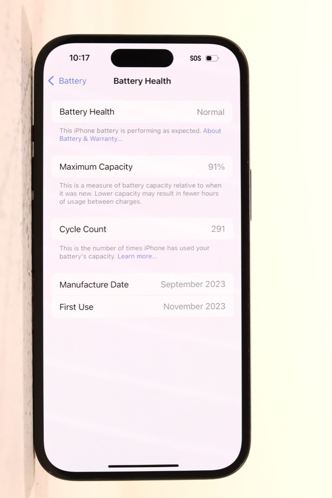 Компонент Apple iPhone 15 A2846 128GB 91% Black Color Factory Unlocked P/N: MTLV3LL/A — фото 3