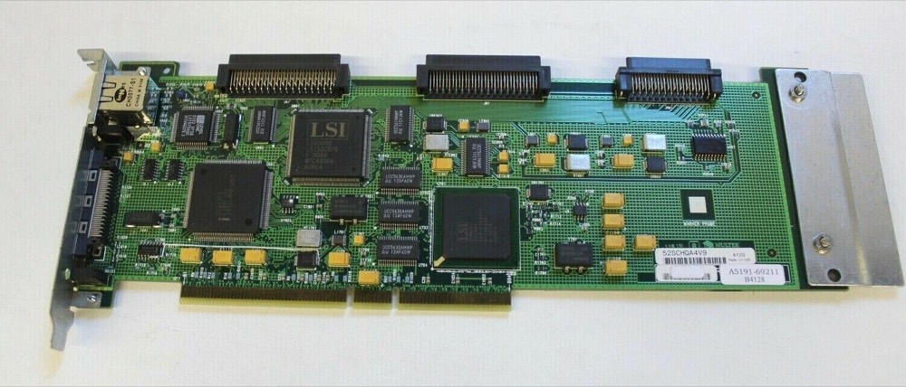 Плата HP A5191-69211 10/100Base-T LAN / 4 port Ultra2 LVD SCSI PC Board new — фото 1