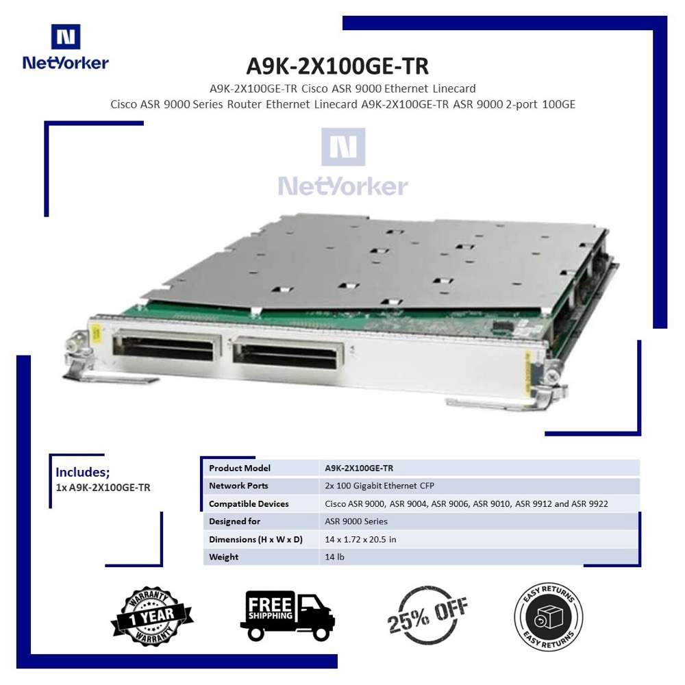 Маршрутизатор Cisco A9K-2X100GE-TR — фото 1