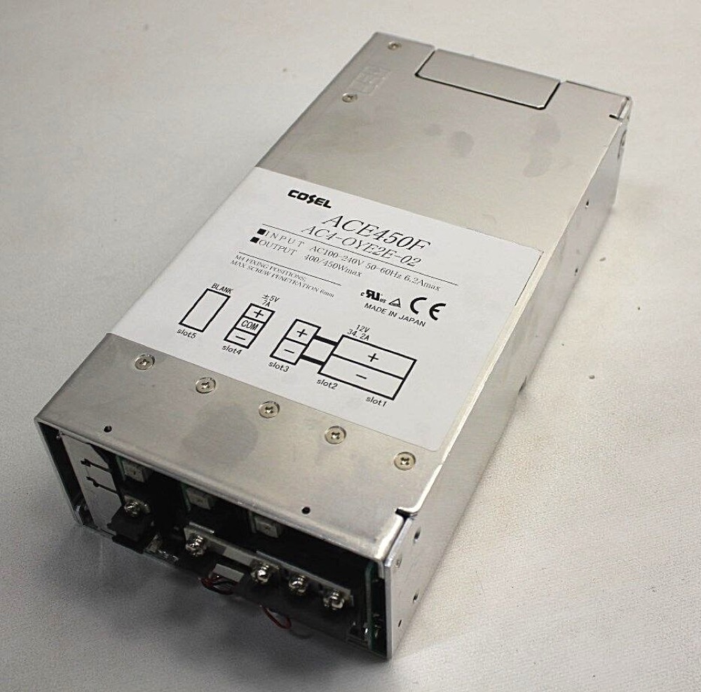 Компонент AC4-OYE2E-02 COSEL AC100-240V 50-60HZ 6.2AMAX 400/450W MAX NEW ! ACE450F — фото 1