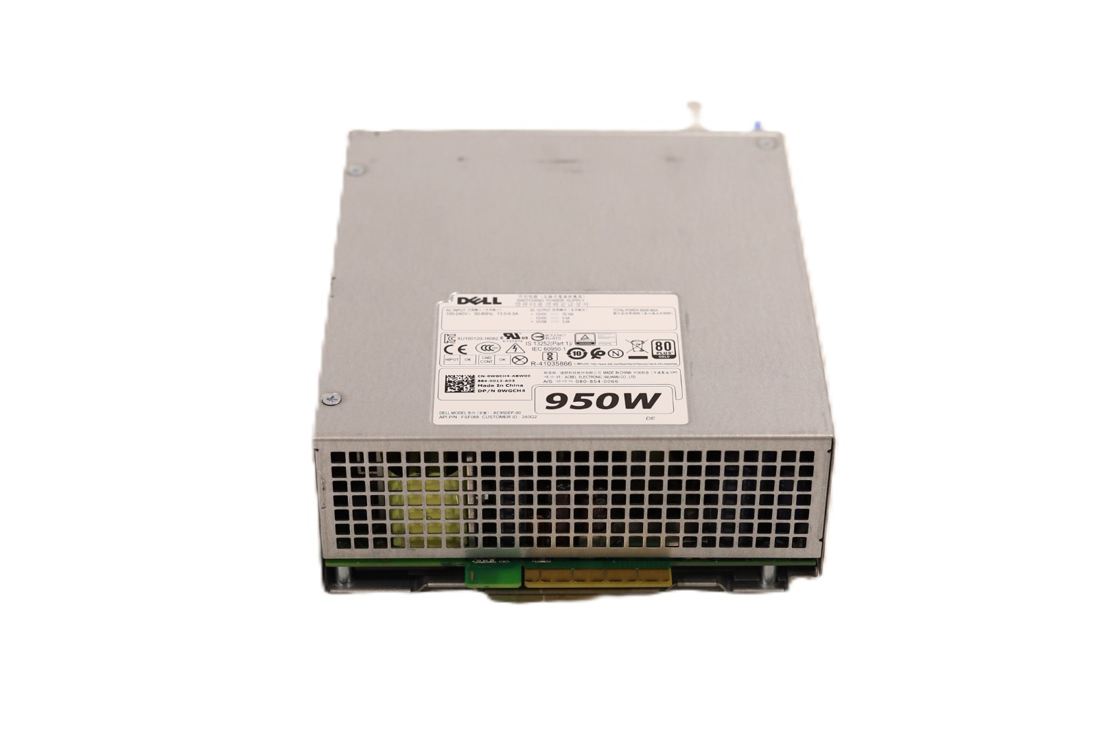 Блок питания Dell AC950EF-00 950W Desktop Power Supply For Precision T7820 Dell P/N: 0WGCH4 — фото 3