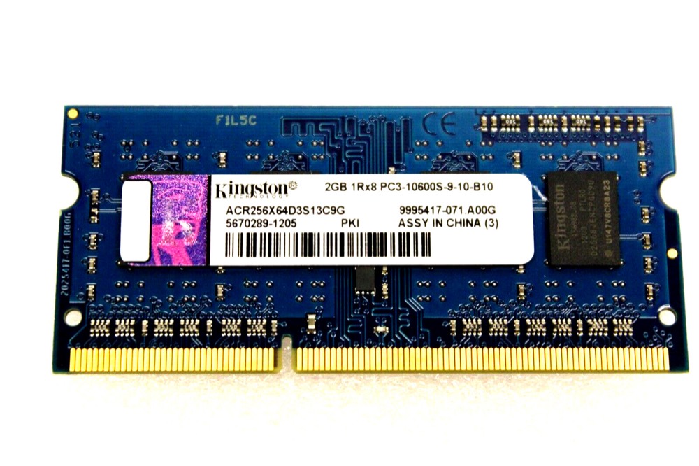 Модуль памяти ACR256X64D3S13C9G Kingston 2GB DDR3 Laptop RAM Memory — фото 1