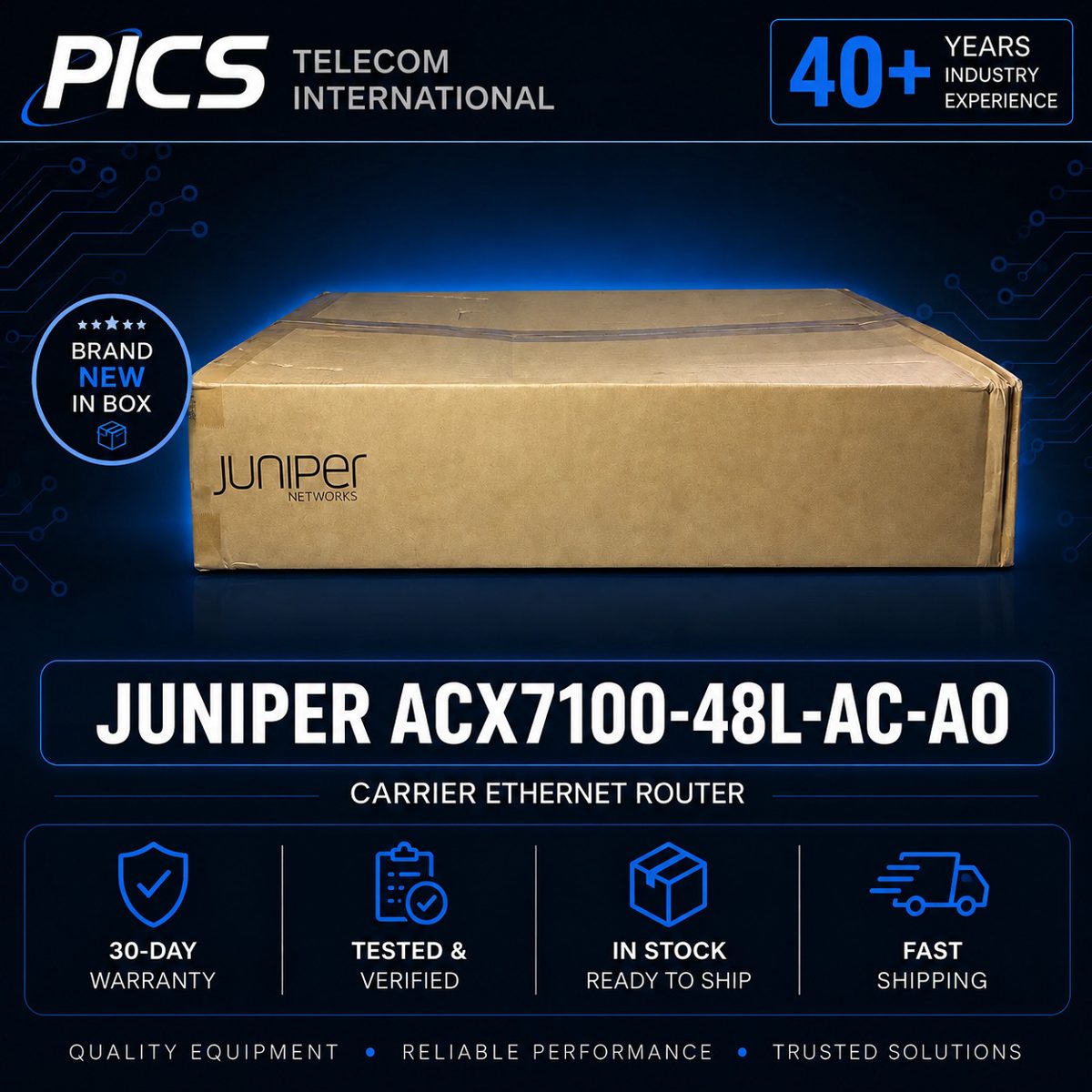 Маршрутизатор Juniper ACX7100-48L 48×50G + 400G аплинки — фото 1