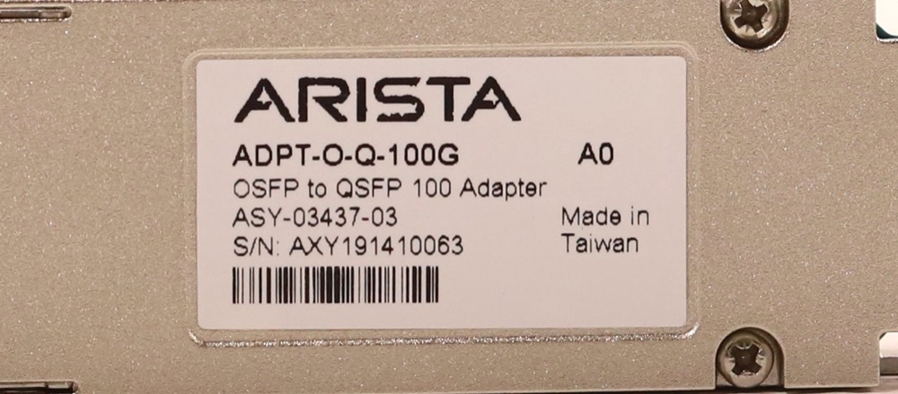 Трансивер Arista ADPT-O-Q-100G 100GbE OSFP to QSFP Transceiver Adapter P/N: ASY-03437-03 — фото 3