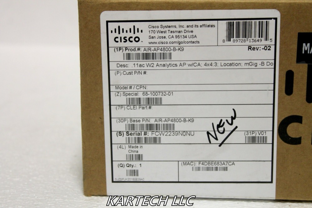 Точка доступа Cisco AIR-AP4800-B-K9 — фото 2