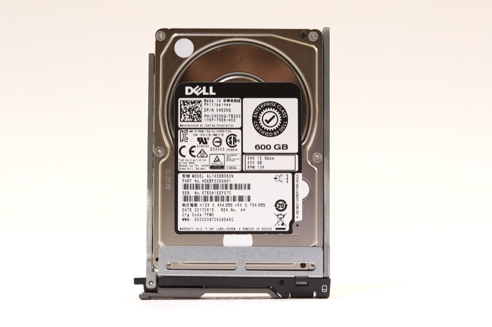 Компонент Dell AL14SEB060N 600GB 2.5" 12Gb/s 10K RPM SAS Drive W/Caddy P/N: 0453KG Tested — фото 1