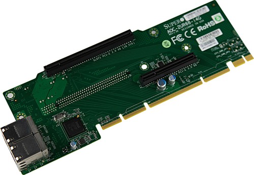 Плата расширения Supermicro AOC-2UR68-I4G 2U Ultra 4-port GbE RJ45, 1x PCI-E 3.0 x8 — фото 1