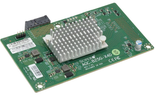 Плата расширения SuperMicro AOC-B25G-X4D SuperBlade 2-port 25GbE Mezzanine Card — фото 1