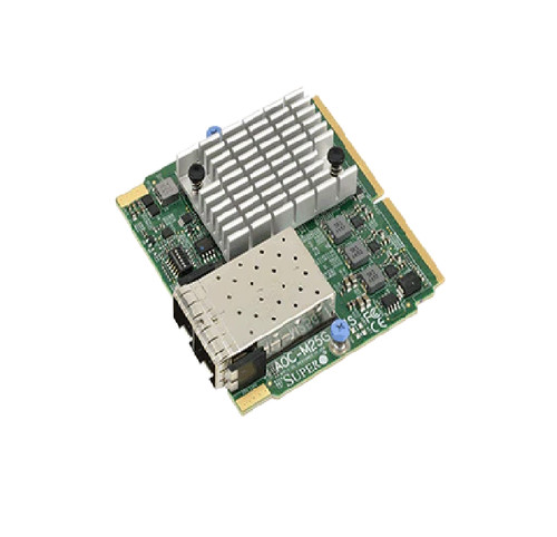 Плата расширения Supermicro AOC-M25G-I2S SIOM 2-port 25GbE w/ 2 SFP28 ports based on Intel Fort — фото 1
