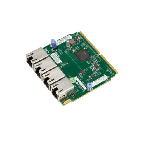 Плата расширения Supermicro AOC-MGP-I4M SIOM 4-port GbE RJ45, Intel i350 with 1U bracket — фото 1