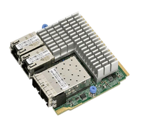 Плата расширения Supermicro AOC-MH25G-M2S2TM SIOM 2+2-port 25G & 10G, SFP28 & RJ45, Mellanox — фото 1