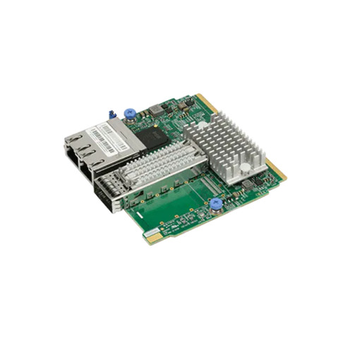 Плата расширения Supermicro AOC-MHIBF-M1Q2GM SIOM 1-port FDR IB QSFP+ and 2-port GbE RJ45 — фото 1