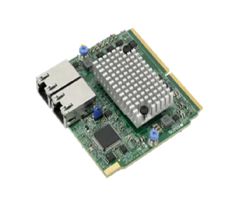 Плата расширения Supermicro AOC-MTG-B2T SIOM Dual-port 10GbE RJ45 (10GBase-T) based on BCM57416 — фото 1