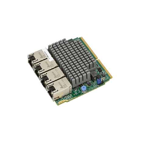 Плата расширения Supermicro AOC-MTG-I4TM SIOM 4-port 10G RJ45, Intel X550 with 1U bracket — фото 1