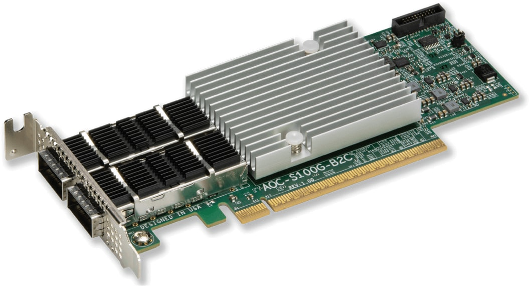 Плата расширения Supermicro AOC-S100GT2-B2C — фото 1