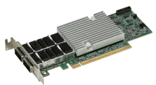 Плата расширения Supermicro AOC-S200G-B2C Std LP 2-port 200G QSFP56 based on Broadcom BCM57 — фото 1