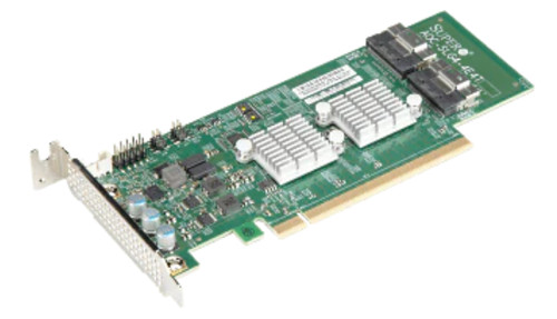 Плата расширения Supermicro AOC-SLG4-4E4T 4-Port Retimer, x16 PCIe Gen 4 — фото 1