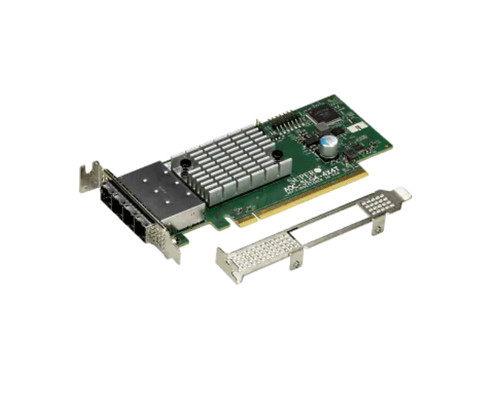 Кабель SSD Supermicro AOC-SLG4-4X4T JBOF, PCIe Gen4 x16 NVMe retimer, external MiniSAS HD — фото 1