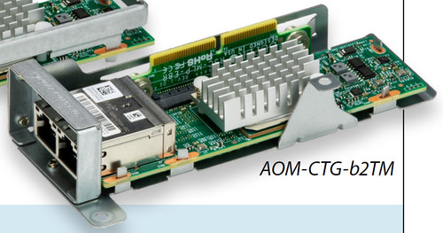 Комплектующая SuperMicro AOM-CTG-B2TM MicroLP 2-port 10G RJ45, Broadcom BCM57416 — фото 1