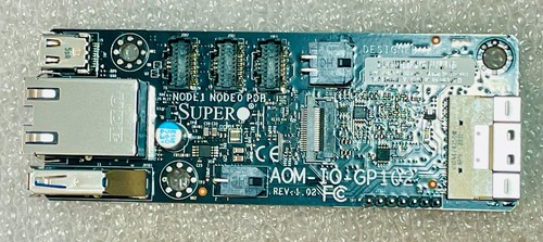 Комплектующая Supermicro AOM-IO-GP102 1U MGX Grace Server, 1x mini DP, 1x RJ45, 1x USB3.0 — фото 1
