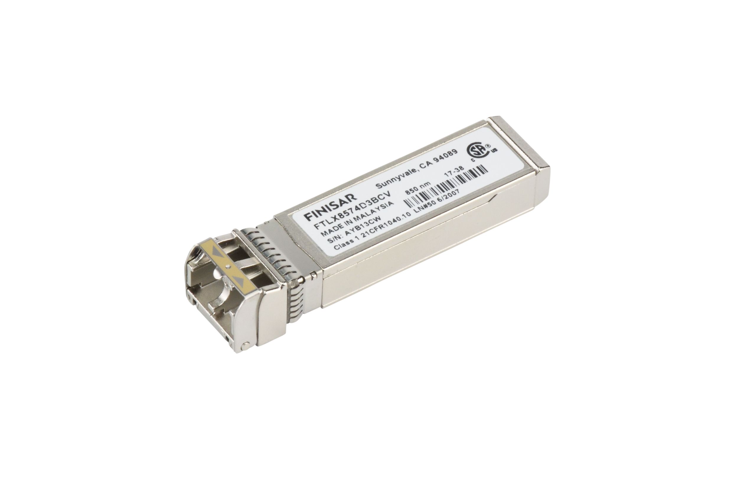 Трансивер Supermicro 10G/1G Ethernet 10GBase-SR/SW 1000Base-SX Dual Rate SFP+ 850nm LC Transceiver (AOM-TSR-FS) — фото 1