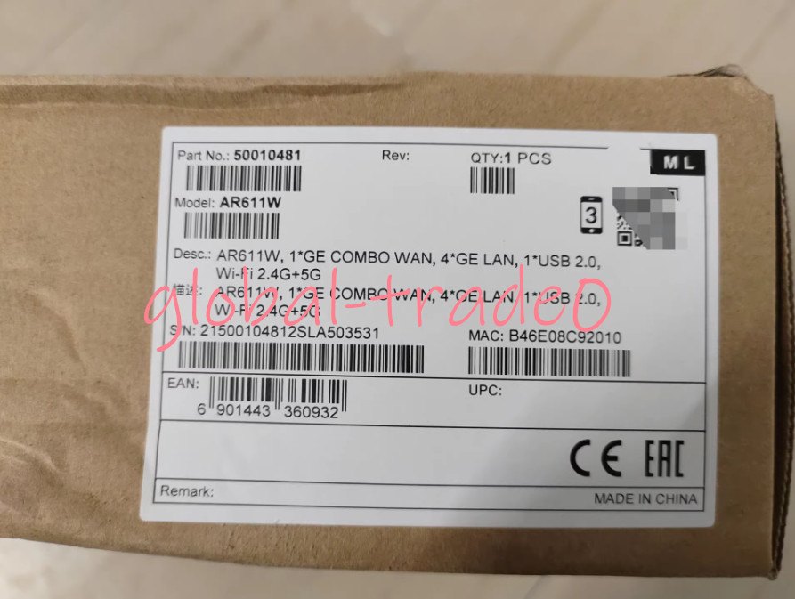 Маршрутизатор Huawei NetEngine AR611W (1×GE WAN, 4×GE LAN, Wi-Fi 5) — фото 4