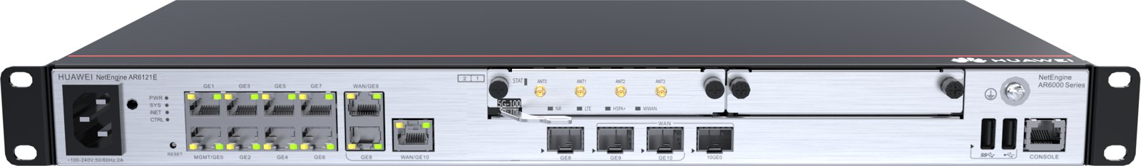 Маршрутизатор Huawei NetEngine AR6121E (10GE SFP+ WAN, 2×GE Combo, 8×GE LAN) — фото 1