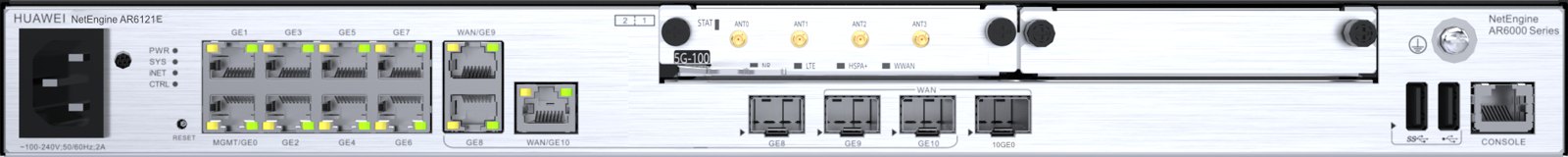 Маршрутизатор Huawei NetEngine AR6121E (10GE SFP+ WAN, 2×GE Combo, 8×GE LAN) — фото 2