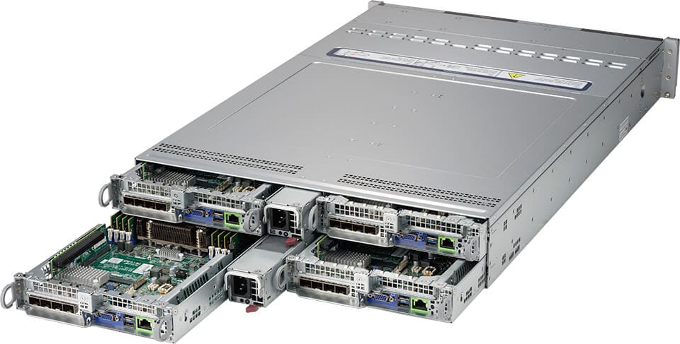 Сервер BigTwin Supermicro AS-2124BT-HTR 2U — фото 1