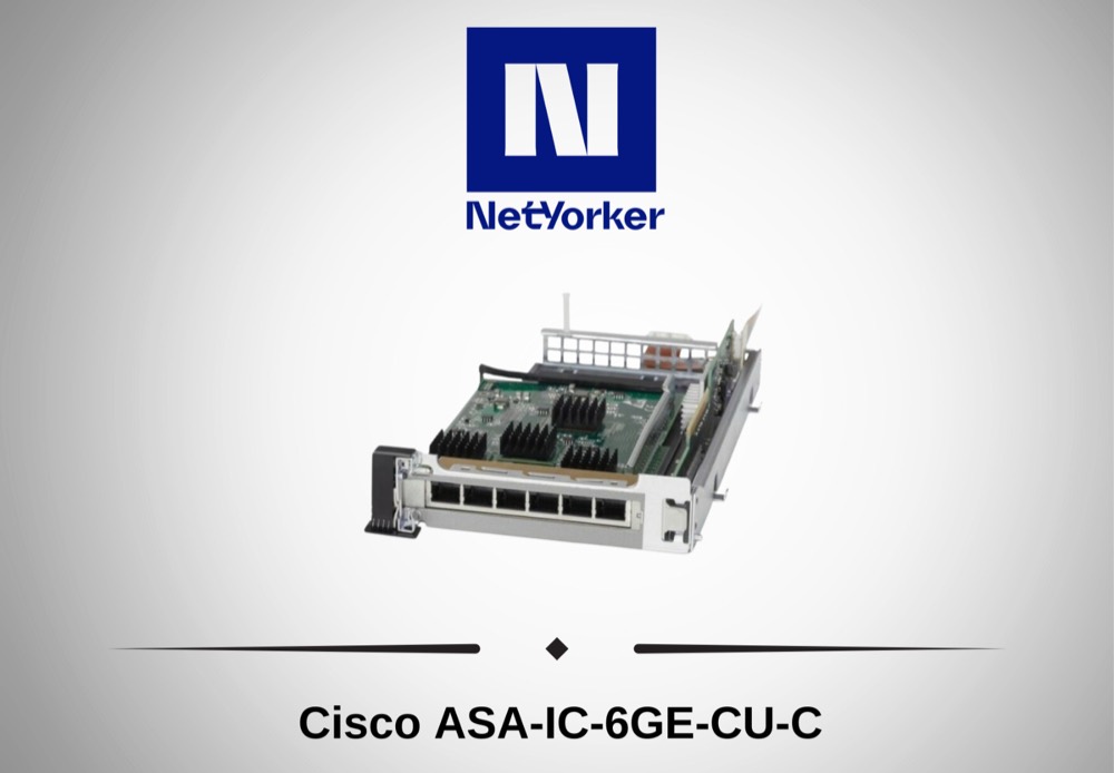 Модуль Cisco ASA-IC-6GE-CU-C 74-10257-01 ASA 5545-X/5555-X 6-П — фото 1