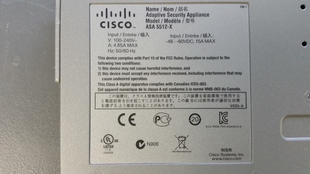 Межсетевой экран Cisco ASA5512-K9 — фото 3