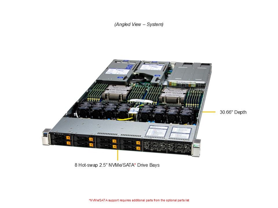 Сервер Supermicro 1U Gold Series Hyper Server (AS -1126HS-TN-01-G2) — фото 1