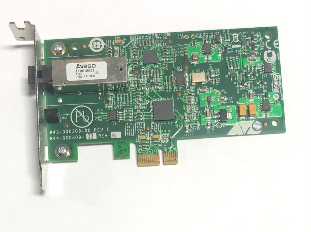 Сетевая карта ALLIED TELESIS Fiber Optic Network Card AT-2711FX/MT 843-000309-00 Low Profile — фото 1