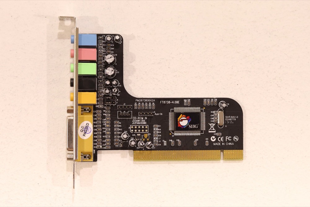 Плата SIIG SoundWave ATF2528X 5.1 Channel PCI Sound Card P/N: IC-510012-S2 Tested — фото 3