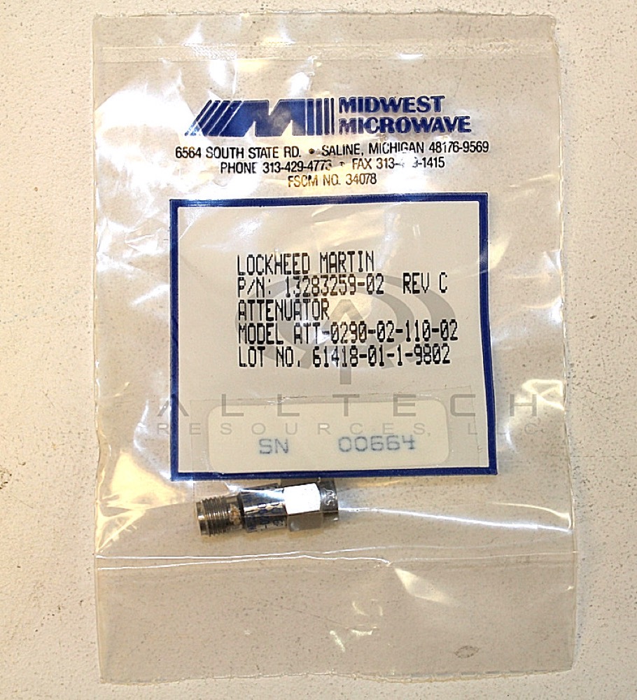 Компонент ATT-0290-02-110-02 Midwest Microwave ATTENUATOR SMA HEX SUBMINI 2dB- DC12.4GHZ — фото 1