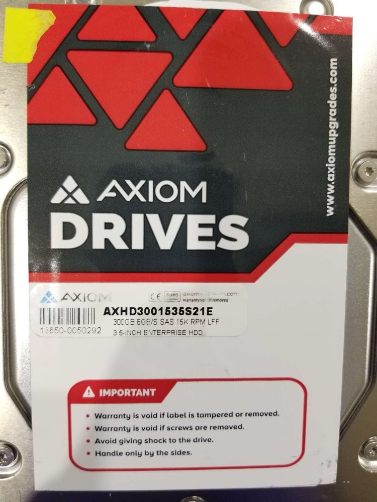 Жёсткий диск Axiom AXHD3001535S21E 300GB 3.5in 6Gb/s 15K RPM SAS Hard Drive Tested Working — фото 2