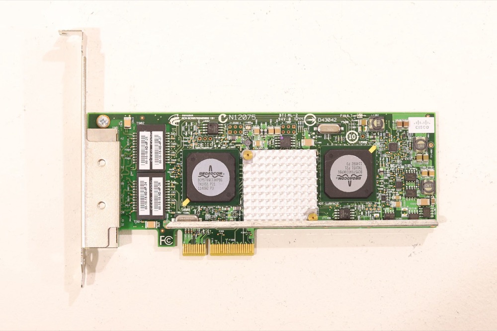 Сетевая карта Cisco BCM5709 Quad-Port Gigabit PCIe x8 Ethernet Network Card P/N: 74-7069-02 — фото 3
