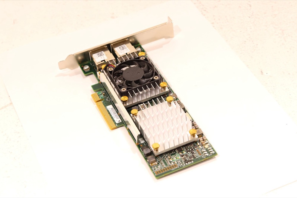 Сетевая карта Dell BCM957810A1008G 10GbE Dual Port PCIe Network Card P/N: 0W1GCR Tested — фото 1